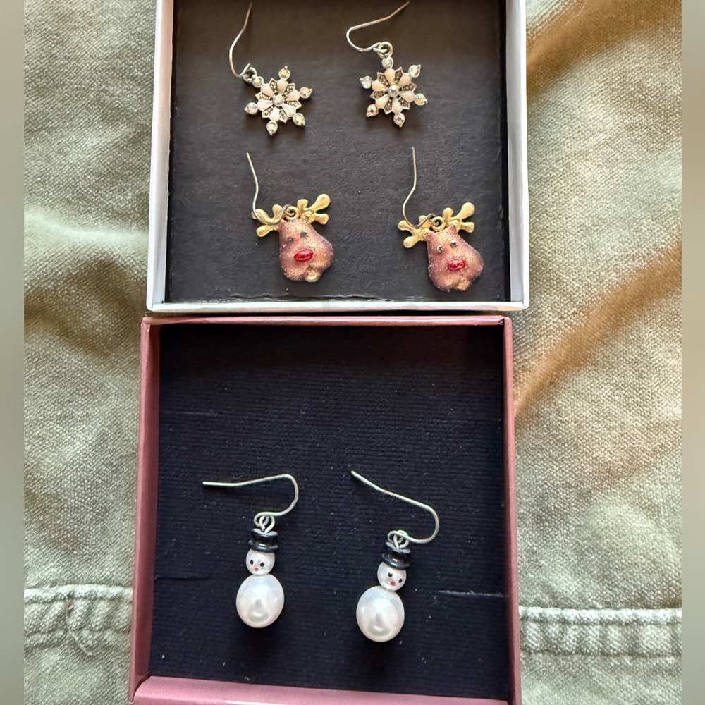 ❄️☃️Vintage Holiday Winter Earring Bundle